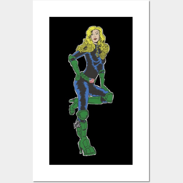 Judge Anderson Pin Up Daze Wall Art by silentrob668